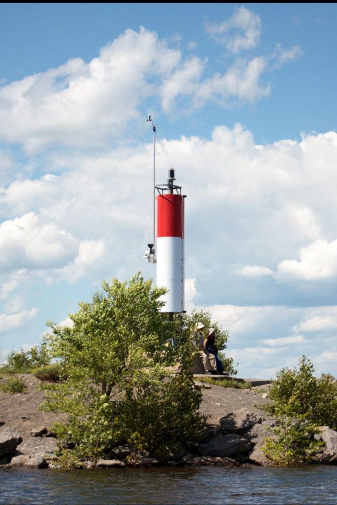 The NSC lighthouse with weather station attached