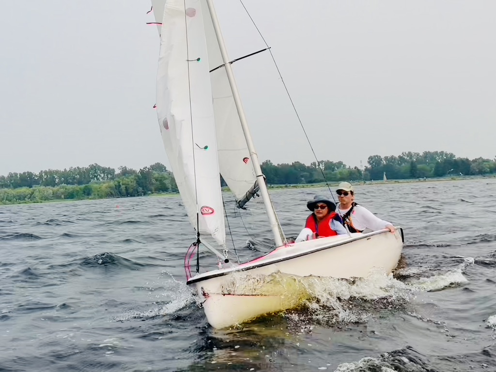 A Martin 16 under sail