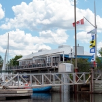 A view of the Nepean Sailing Club from the dock