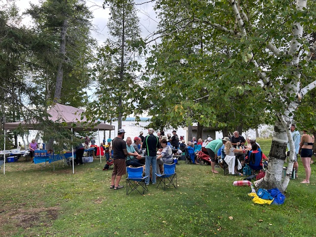 people at a picnic