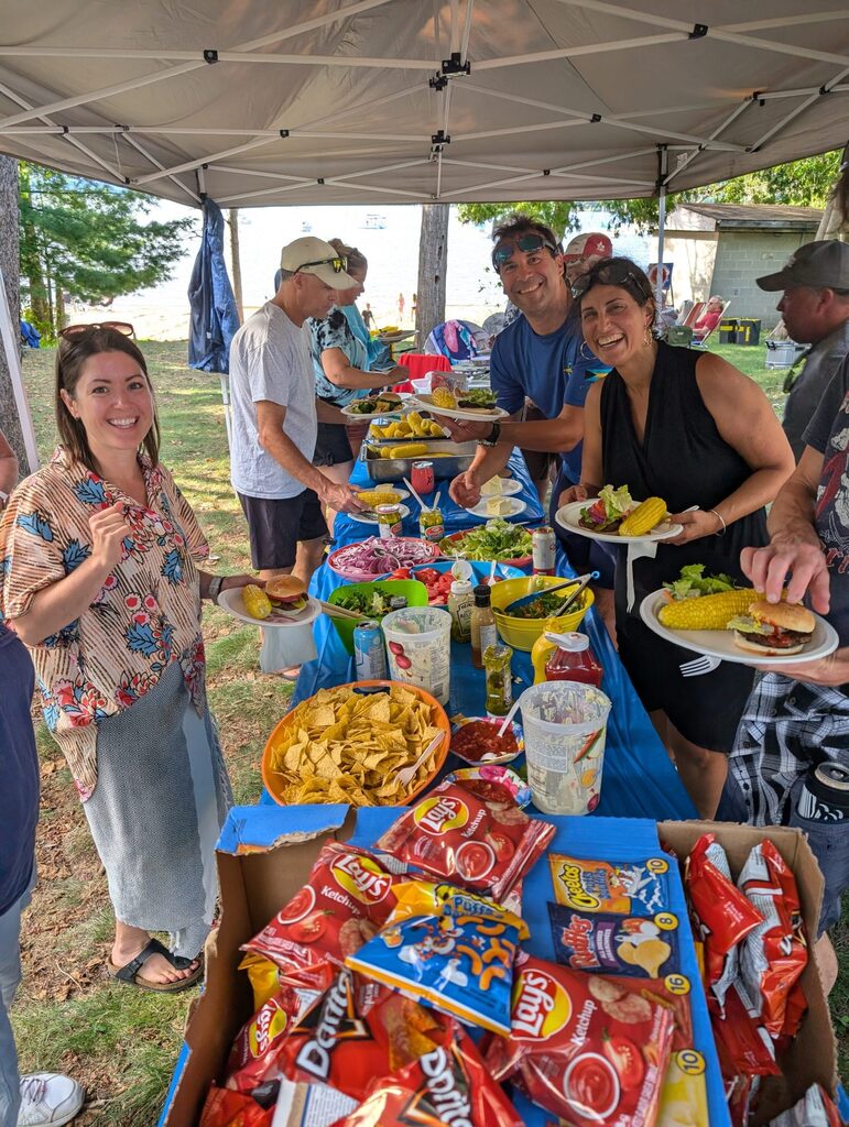 people at a picnic