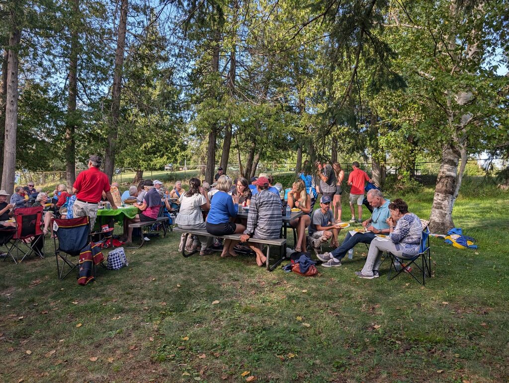 people at a picnic