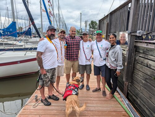 A group of skippers of the SoloSail