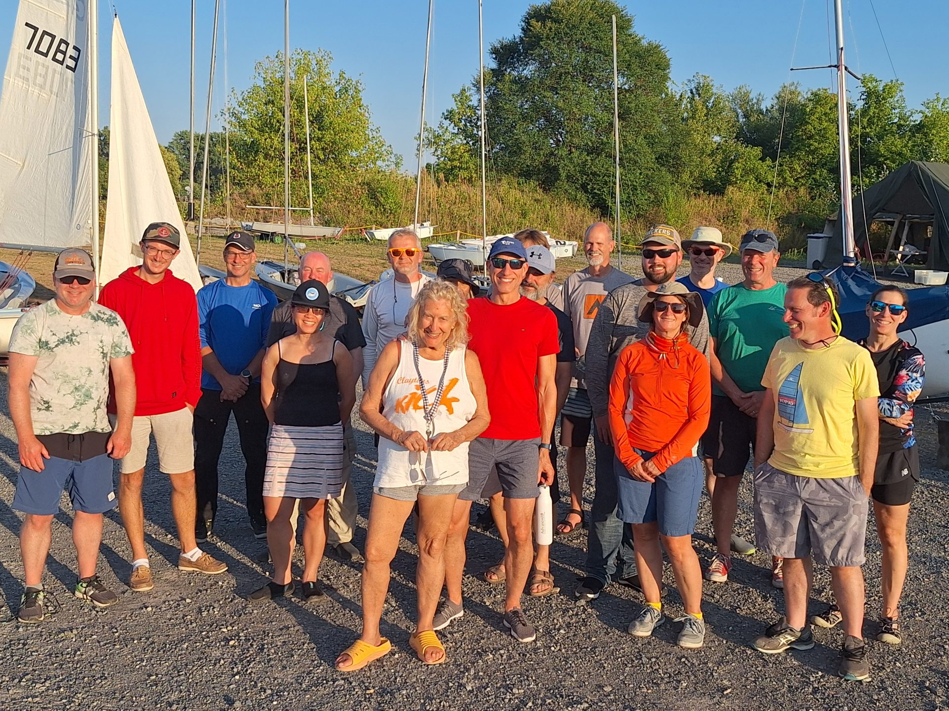 A group of people standing together