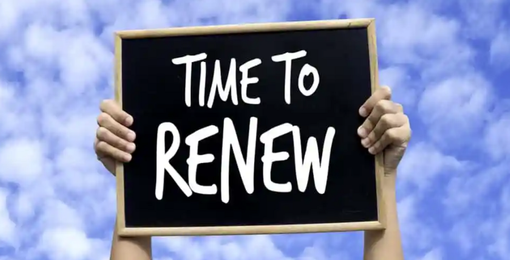 Time to renew membership graphic