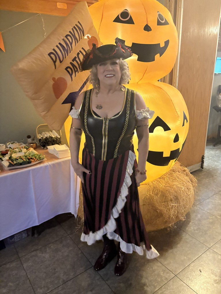 People dressed in Halloween costumes