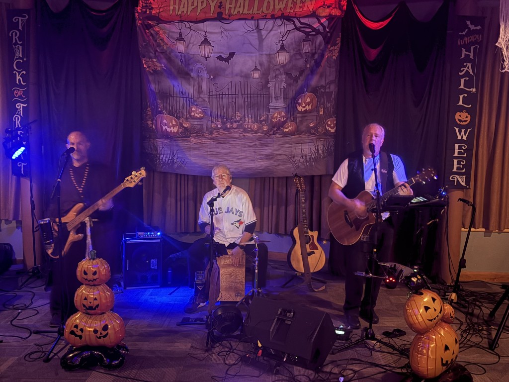 People dressed in Halloween costumes