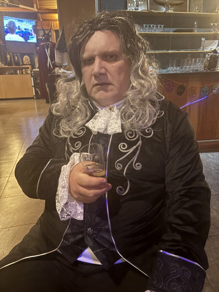 People dressed in Halloween costumes