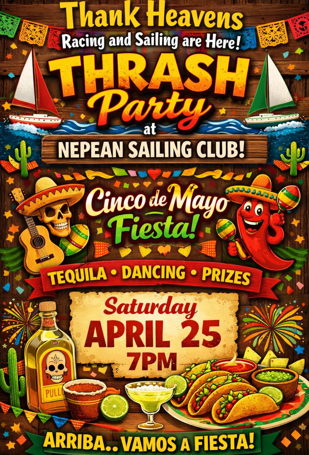 A poster for the April 25, 2026 THRASH event